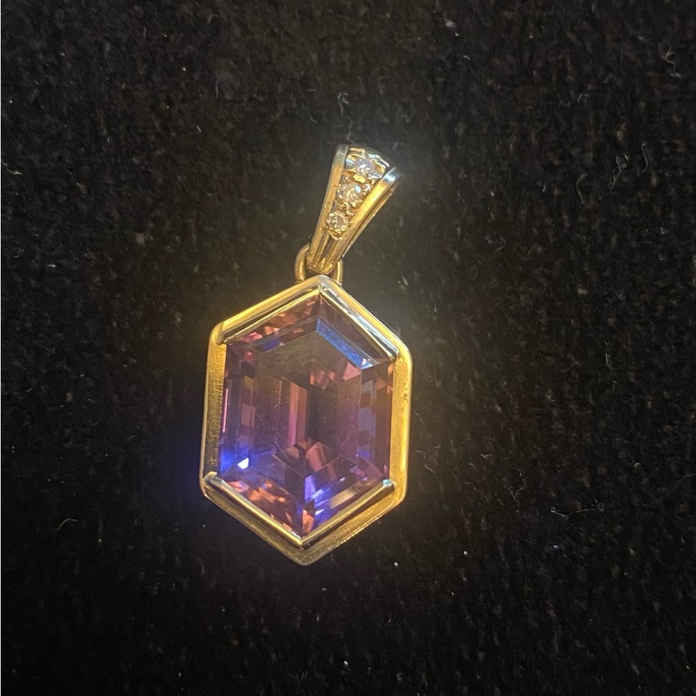 Artisan crafted Amethyst pendant